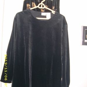 Long sleeve velour set